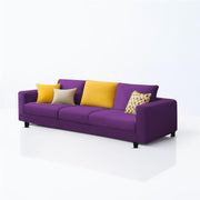 Minta 3 Seater Sofa Set for Living Room (Purple Colour Fabric) Premium Fabric Sofa