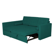 Megan LHS 4 Seater L Shaped Sofa Cum Bed for Living Room (Pine Fabric) Premium Fabric Sofa