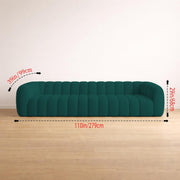 Jax Modern Premium Boucle Fabric Sofa, Upholstered 4 Seater Sofa Set for Living Room, (Black Colour) Premium Boucle Fabric Sofa