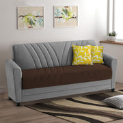Francis 3 Seater Sofa Set for Living Room (Brown Grey) Fabric