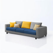 Minta 3 Seater Sofa Set for Living Room (Blue Grey Colour Fabric) Premium Fabric Sofa