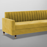 Garcia 3 Seater Sofa Set for Living Room (Blue Black Colour) Premium Fabric Sofa