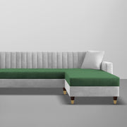 Garcia LHS 6 Seater L Shape Sofa Set for Living Room (Black Grey - Colour) Premium Fabric Sofa Set