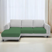 Casaliving Logan RHS 4 Seater L Shape Sofa Set for Living Room (Blue Black Fabric) Premium Fabric Sofa