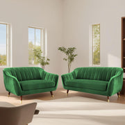 Casaliving Anyse 2 Seater Sofa Set for Living Room (Grey Colour Fabric) Premium Fabric Sofa