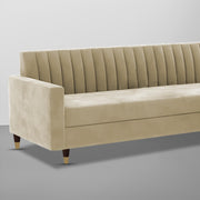 Garcia 3 Seater Sofa Set for Living Room (Blue Black Colour) Premium Fabric Sofa