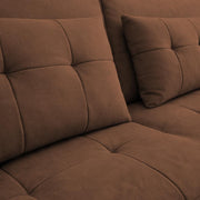 Treshta 3 Seater Pull-Out Premium Fabric Sofa Cum Bed Sofa Set for Living Room (Black Fabric Color) Premium Fabric Sofa Set for Living Room Sofa Cum Bed