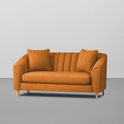 Doraldo 2 Seater Sofa Set for Living Room (Black Colour Fabric) Premium Fabric Sofa for Living Room