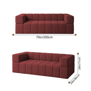 Casaliving Royce Modern Velvet Fabric Sofa, Tufted Design Upholstered 3 Seater Sofa Set for Living Room, Premium Velvet Fabric Sofa (Black)
