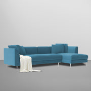 Vesco RHS 6 Seater L Shape Sofa Set for Living Room (Turquise) Premium Fabric Sofa