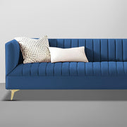 Jarvis 3 Seater Sofa Set for Living Room (Dark Grey Fabric) | Premium Fabric Sofa Set