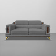 Falconar 3 Seater Sofa Set for Living Room (Dark Grey Fabric) Premium Fabric Sofa