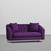 Doraldo 2 Seater Sofa Set for Living Room (Black Colour Fabric) Premium Fabric Sofa for Living Room