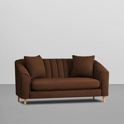 Doraldo 2 Seater Sofa Set for Living Room (Black Colour Fabric) Premium Fabric Sofa for Living Room