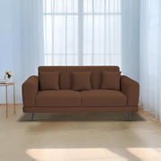 Casaliving Isabella 3 Seater Sofa Set for Living Room (Black Grey Colour Fabric) Premium Fabric Sofa