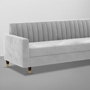 Garcia 3 Seater Sofa Set for Living Room (Blue Black Colour) Premium Fabric Sofa