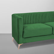 Ember 3 Seater Sofa Set for Living Room (Green Colour) Premium Fabric Sofa