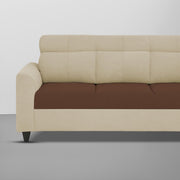 Marco 3 Seater Sofa Set for Living Room (Cream Brown Colour) Premium Fabric Sofa