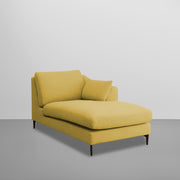 Cortina RHS 4 Seater L Shape Sofa Set for Living Room (Yellow Fabric) Premium Fabric Sofa