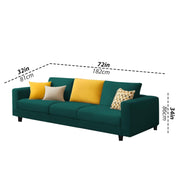 Minta 3 Seater Sofa Set for Living Room (Pine Colour Fabric) Premium Fabric Sofa