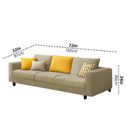 Minta 3 Seater Sofa Set for Living Room (Cream Colour Fabric) Premium Fabric Sofa
