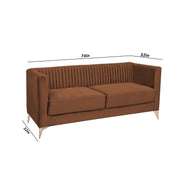 Ember 3 Seater Sofa Set for Living Room (Brown Colour) Premium Fabric Sofa