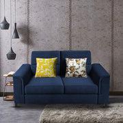 Nancy 2 Seater Sofa Set for Living Room | Color - Brown Grey