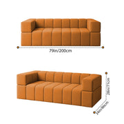 Casaliving Royce Modern Velvet Fabric Sofa, Tufted Design Upholstered 3 Seater Sofa Set for Living Room, Premium Velvet Fabric Sofa (Black)