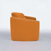 Torrato 3 Seater Sofa Cum Bed for Living Room (Orange Colour Fabric) Premium Fabric Sofa