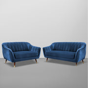 Casaliving Anyse 3+2 Seater Sofa Set for Living Room (Blue- Colour) Premium Fabric Sofa Set for Living Room