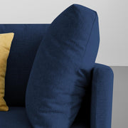 Salina LHS 6 Seater L Shape Sofa Set for Living Room (Black) Premium Fabric Sofa