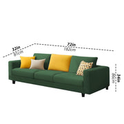 Minta 3 Seater Sofa Set for Living Room (Green Colour Fabric) Premium Fabric Sofa