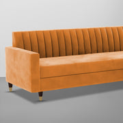 Garcia 3 Seater Sofa Set for Living Room (Blue Black Colour) Premium Fabric Sofa