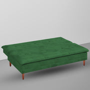 Calvin 3 Seater Sofa Cum Bed for Living Room (Black Fabric) Premium Fabric Sofa