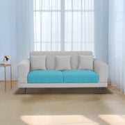 Casaliving Isabella 3 Seater Sofa Set for Living Room (Black Grey Colour Fabric) Premium Fabric Sofa