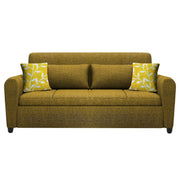 Garnet 3 Seater Sofa Set for Living Room (Yellow) Premium Fabric