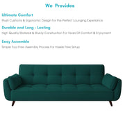 Francois 3 Seater Convertible Sofa Cum Bed for Living Room (Pine Fabric) Premium Fabric Sofa