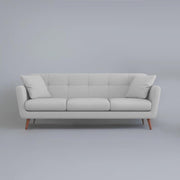 Letty 3 Seater Sofa Set for Living Room (Grey Colour) Premium Fabric Sofa