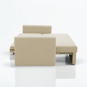 Clifton 3 Seater Sofa Cum Bed for Living Room (Cream Fabric) Premium Fabric Sofa