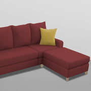 Jester 4 Seater Sofa Set with Center Table for Living Room (Maroon Colour) Premium Fabric Sofa