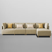 Salina LHS 6 Seater L Shape Sofa Set for Living Room (Black) Premium Fabric Sofa