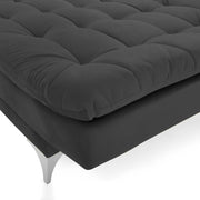 Danny 3 Seater Sofa Cum Bed for Living Room Premium Fabric Sofa for Living Room (Black Colour Premium Fabric)