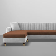 Garcia LHS 6 Seater L Shape Sofa Set for Living Room (Black Grey - Colour) Premium Fabric Sofa Set