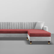 Garcia LHS 6 Seater L Shape Sofa Set for Living Room (Black Grey - Colour) Premium Fabric Sofa Set