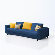 Minta 3 Seater Sofa Set for Living Room (Blue Colour Fabric) Premium Fabric Sofa