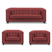 Casaliving Sinclair 3+1+1 Seater Sofa Set for Living Room (Blue Black Colour) Premium Fabric Sofa