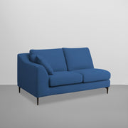 Cortina RHS 4 Seater L Shape Sofa Set for Living Room (Blue Fabric) Premium Fabric Sofa