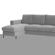 Charmi LHS 6 Seater L Shape Sofa Set for Living Room (Grey Fabric) Premium Fabric Sofa
