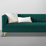 Jarvis 3 Seater Sofa Set for Living Room (Pine Fabric) | Premium Fabric Sofa