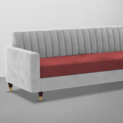 Garcia 3 Seater Sofa Set for Living Room (Blue Black Colour) Premium Fabric Sofa